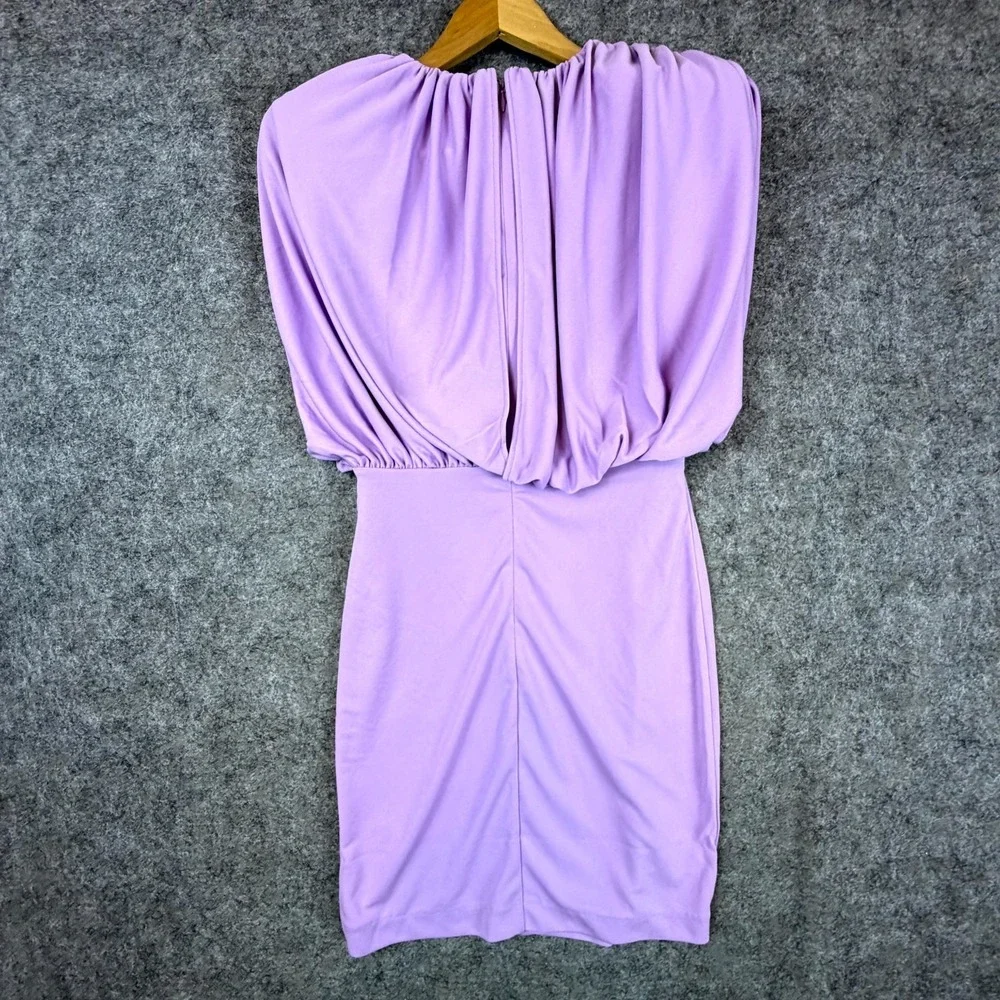 Ronny Kobo Kelly Mini Dress Womens Small Lavender‎ Drapey Soft Glam Balletcore
